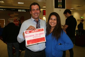 Lexi with her driver!