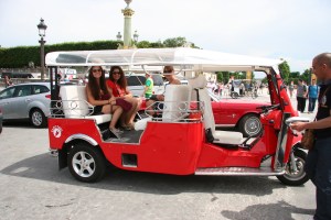 The TukTuk that took us to the Arc de Triumphe.