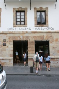 Entering the Basque Museum.