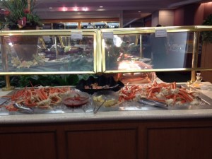 Crabs legs and shrimp