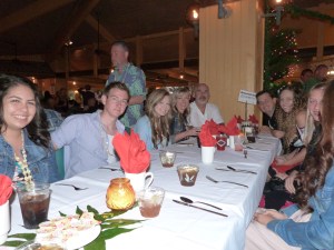 At the Luau- we had a reserved table!