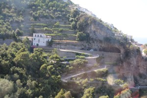 This is the winding road we had just been on.